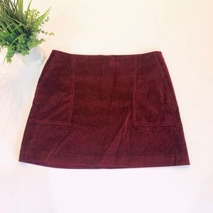 Gap Velvet Mini Skirt. Size 10. 98% Cotton and 2% Spandex. No Flaws